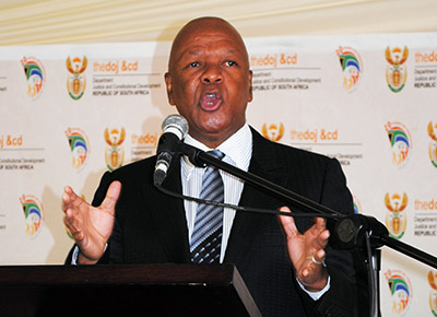 Minister of Justice and Constitutional Development, Jeff Radebe
