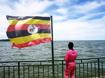 A Ugandan transgender woman in a town near Kampala, shortly before she fled the country. She left to escape the police harassment and violence she experienced after the passage of the Anti-Homosexuality Act. © 2014 Human Rights Watch