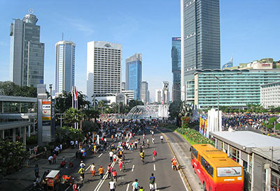 Jakarta, the capital of Indonesia