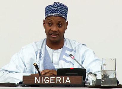 Ambassador Usman Sarki (Pic: Peace Islands Institute / YouTube)