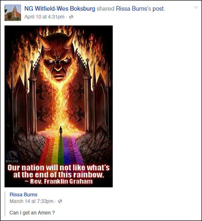 Boksburg-NG-Kerk-Facebook-page-shares-rainbow-to-hell-post