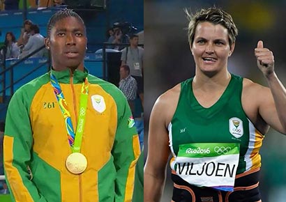 Caster Semenya & Sunette Viljoen