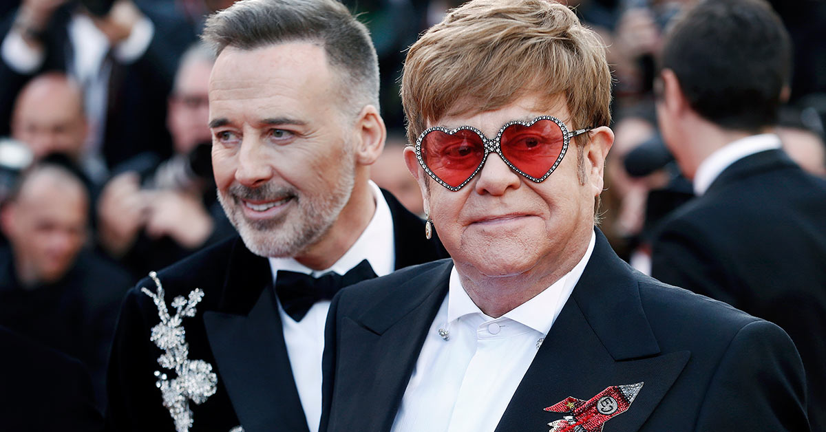 Elton John (right) and husband David Furnish